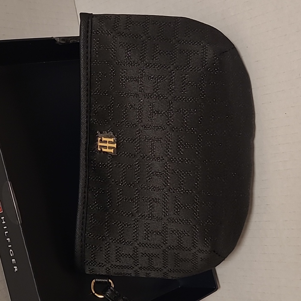 New In Box Tommy Hilfiger Black Wristlet